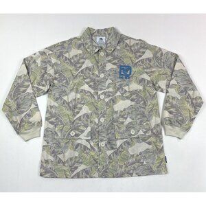 Disney World Disney Spirit Jersey Medium Large Floral Long Sleeve Button Shirt